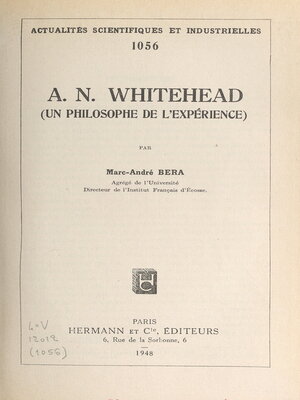 cover image of A. N. Whitehead